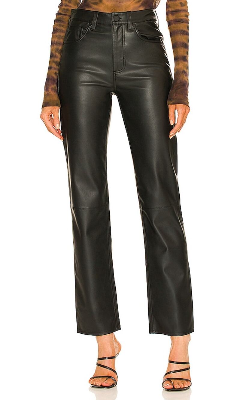 Ag Denim Jeans Sleek Super Black Alexxis Straight Pants Size 24